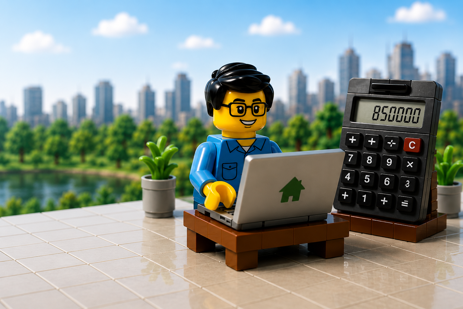 Home loan calculator illustration